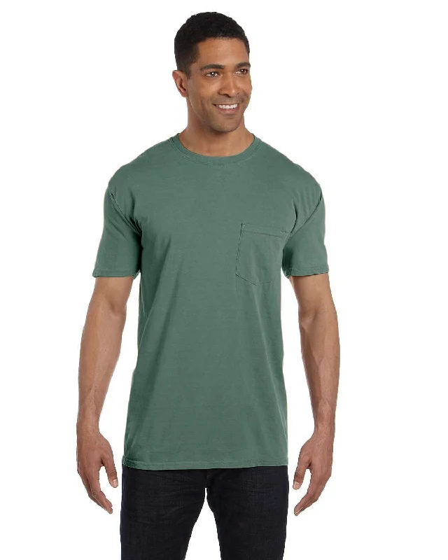 Soft T-shirts premium fabric -Comfort Colors Garment-Dyed Pocket T-Shirt | Moss