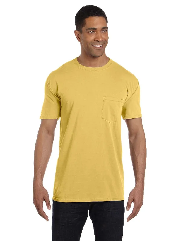 T-shirts for green living -Comfort Colors Garment-Dyed Pocket T-Shirt | Mustard