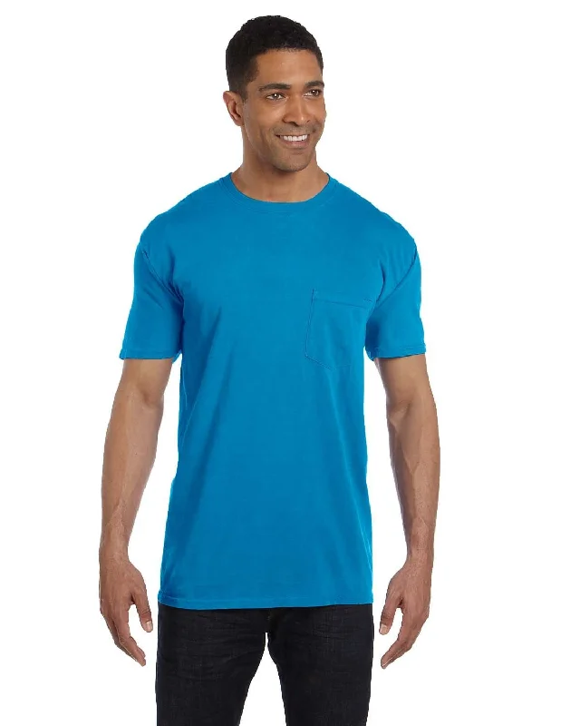 T-shirts for mechanics witty -Comfort Colors Garment-Dyed Pocket T-Shirt | Sapphire