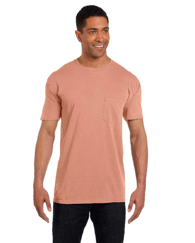 T-shirts for direction fans -Comfort Colors Garment-Dyed Pocket T-Shirt | Terracota