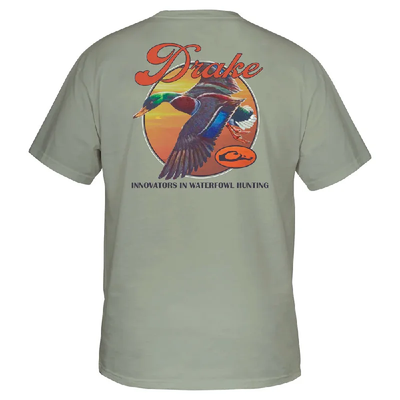 T-shirts for tattoo fans -Drake Vintage Mallad T-Shirt- Desert Sage