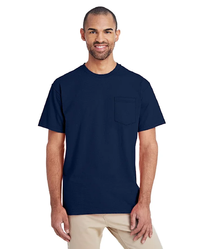 T-shirts for birthday fans -Gildan Hammer T-Shirt with Pocket | Sport Dark Navy