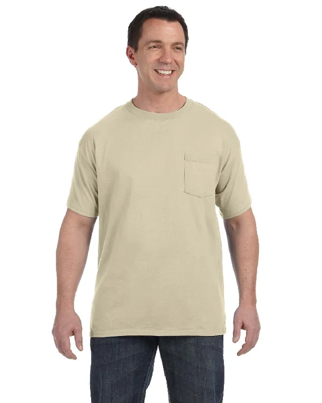 T-shirts for tailors smart -Hanes Authentic-T Pocket T-Shirt | Sand