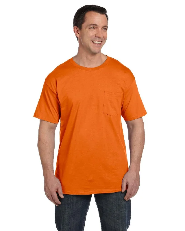 T-shirts for mindfulness fans -Hanes Beefy-T Pocket T-Shirt | Orange