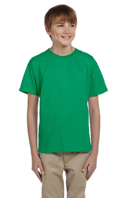 T-shirts for teens trendy -Hanes Youth EcoSmart Short Sleeve Crewneck T-Shirt - Kelly Green