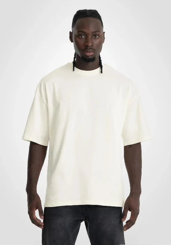 T-shirts for jazz fans -Heavy Oversize Tee - Off White