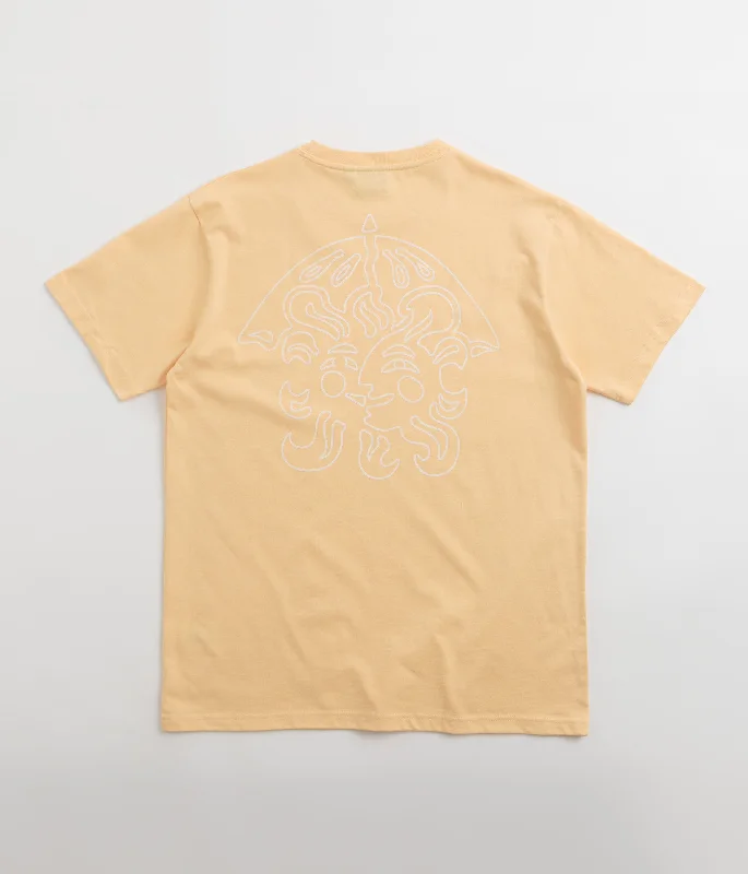 T-shirts with train graphics -Helas Festival T-Shirt - Peach