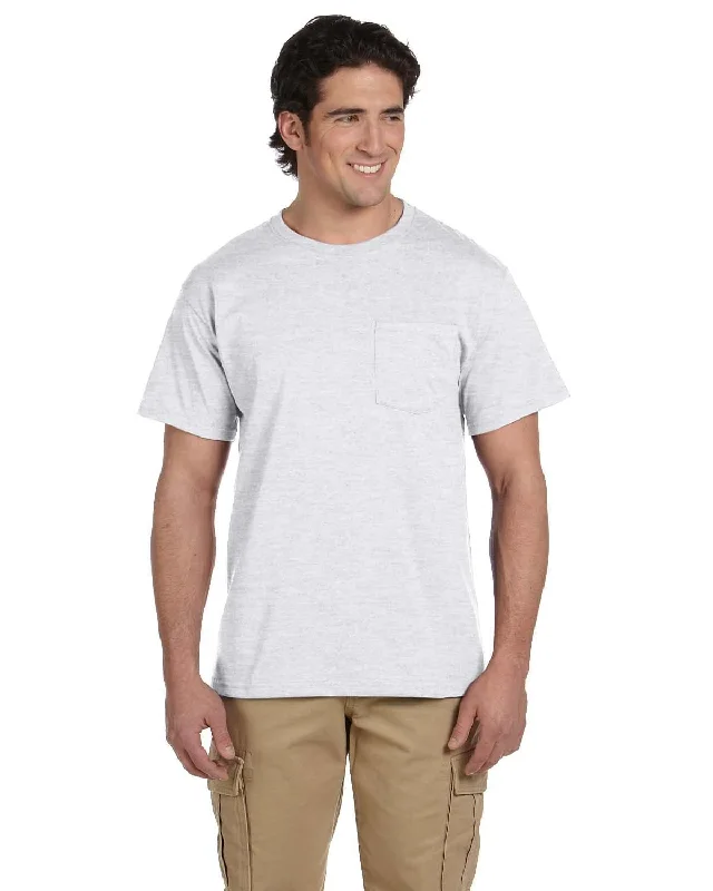 T-shirts for skaters urban -Jerzees 50/50 Pocket T-Shirt | Ash