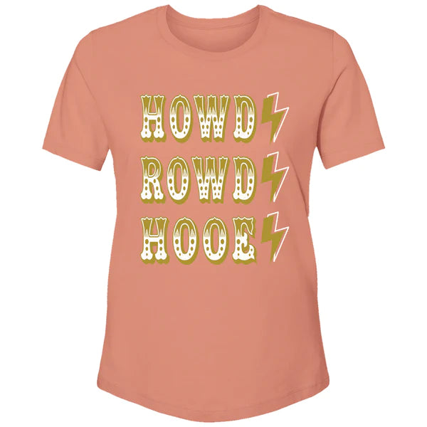 T-shirts for mindfulness fans -LADIES HOOEY "HOWDY" TERRACOTTA TSHIRT