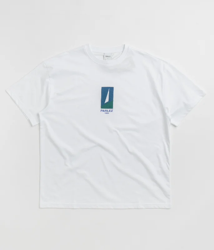 T-shirts for wildlife lovers -Parlez Peak Oversized T-Shirt - White