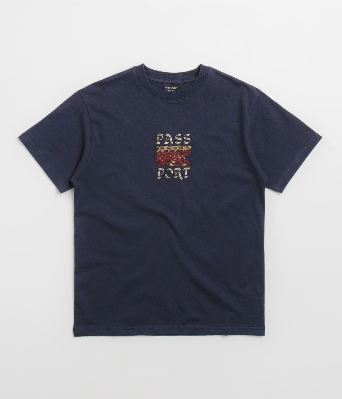 Long-sleeve T-shirts winter -Pass Port Antler T-Shirt - Navy