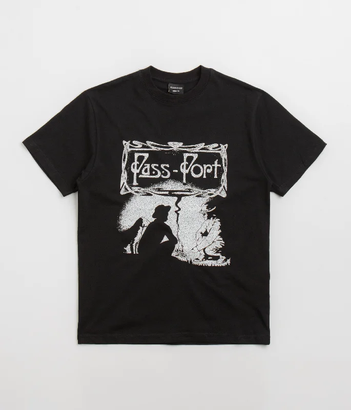 T-shirts for movie buffs -Pass Port Plume T-Shirt - Black