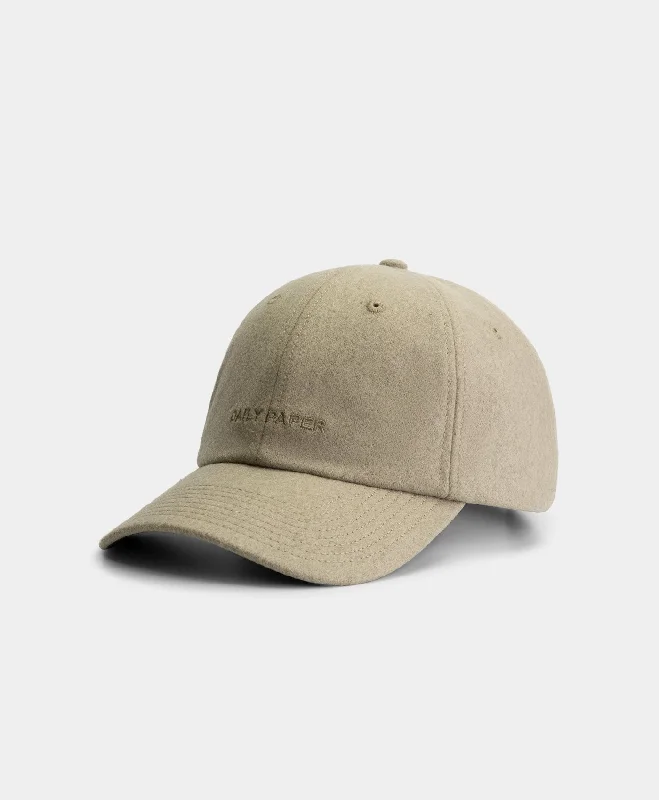 T-shirts for architects smart -Pelican Beige Logo Wool Cap