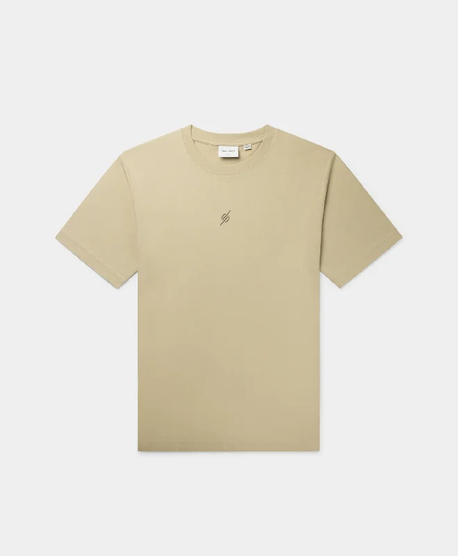 T-shirts with cartoon characters -Pelican Beige Mono T-Shirt