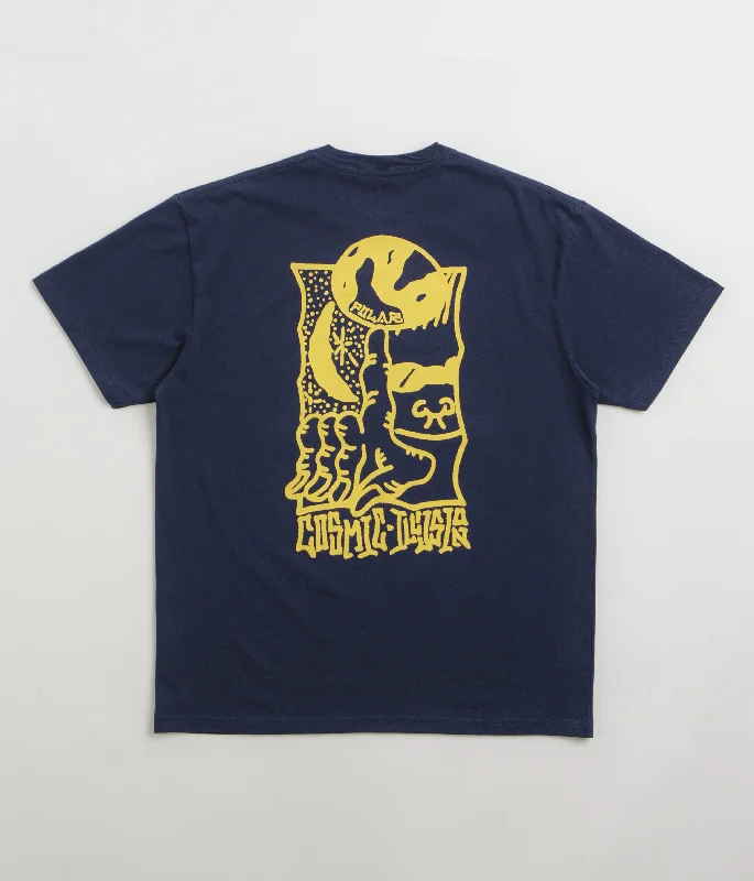 T-shirts for fire vibes -Polar Cosmic T-Shirt - Dark Blue