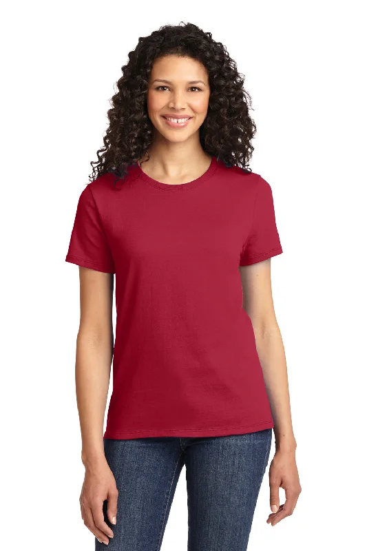 T-shirts with wind graphics -Port & Company Womens Essential Short Sleeve Crewneck T-Shirt - Red