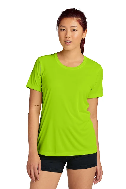 T-shirts with graffiti style -Sport-Tek Womens Competitor Moisture Wicking Short Sleeve Crewneck T-Shirt - Lime Shock Green