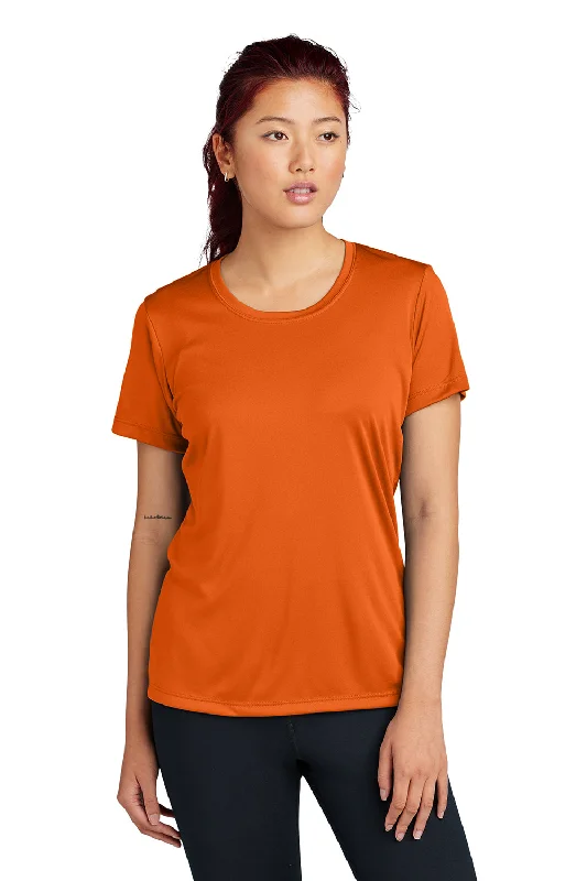 T-shirts for dancers flexible -Sport-Tek Womens Competitor Moisture Wicking Short Sleeve Crewneck T-Shirt - Deep Orange