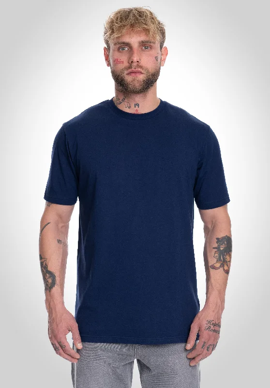 T-shirts for mystic vibes -Basic Regular Fit Tee - Slate Navy