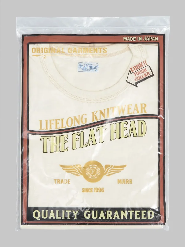 T-shirts with dove art -The Flat Head Loopwheeled Heavyweight Plain T-Shirt Ivory