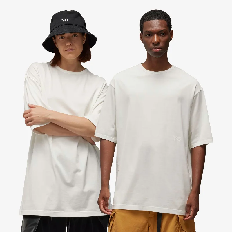 T-shirts for berry fans -Y-3 | BOXY SHORT SLEEVE TEE { OFF WHITE