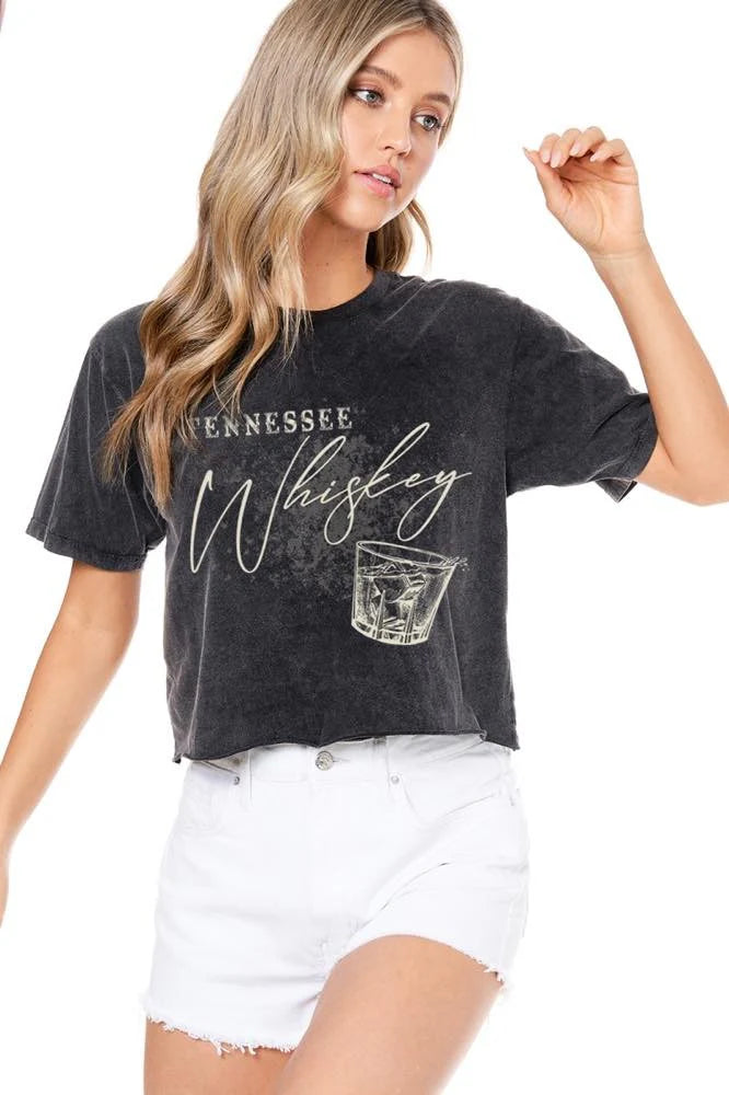 T-shirts for tool lovers -Zutter Tennessee Whiskey Crop Top