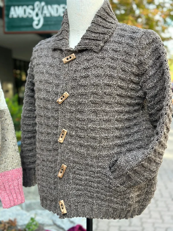 Cardigan for cozy trips -Irish - Jacket - Granite