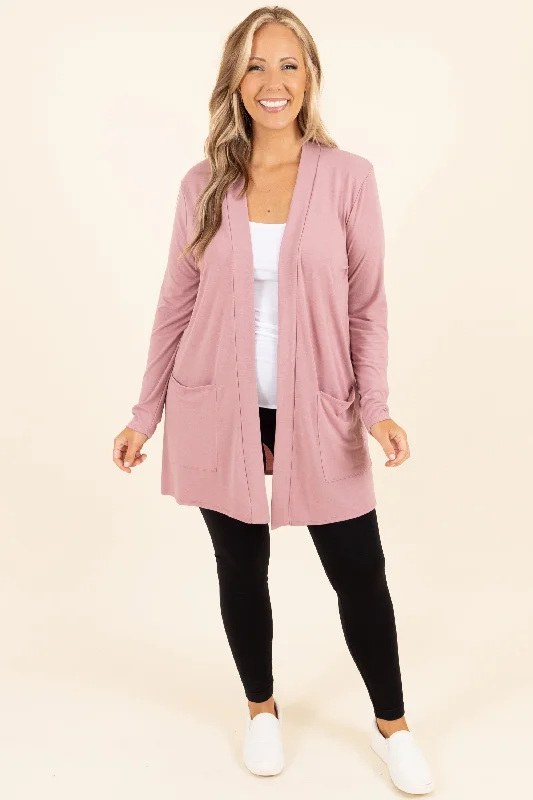 Cardigan with polka dots -Kindness and Compassion Cardigan, Light Rose