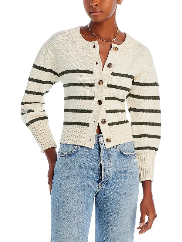 Cardigan for outdoor games -Kylin Cardigan Womens Ribbed Cardigan Button-Up