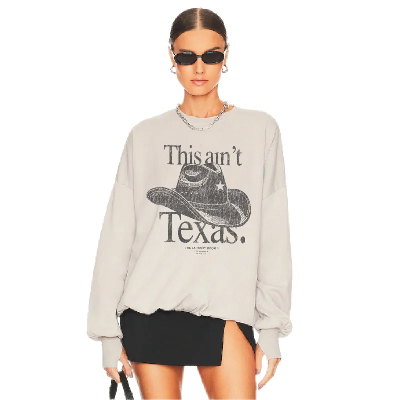 Pullover sweater with deep cuffs -This Ain't Texas - Short Jumper - Star Dust