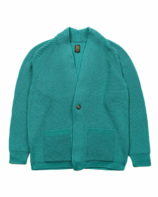 Cardigan for fall trips -Batoner Signature 1B Cardigan Emerald