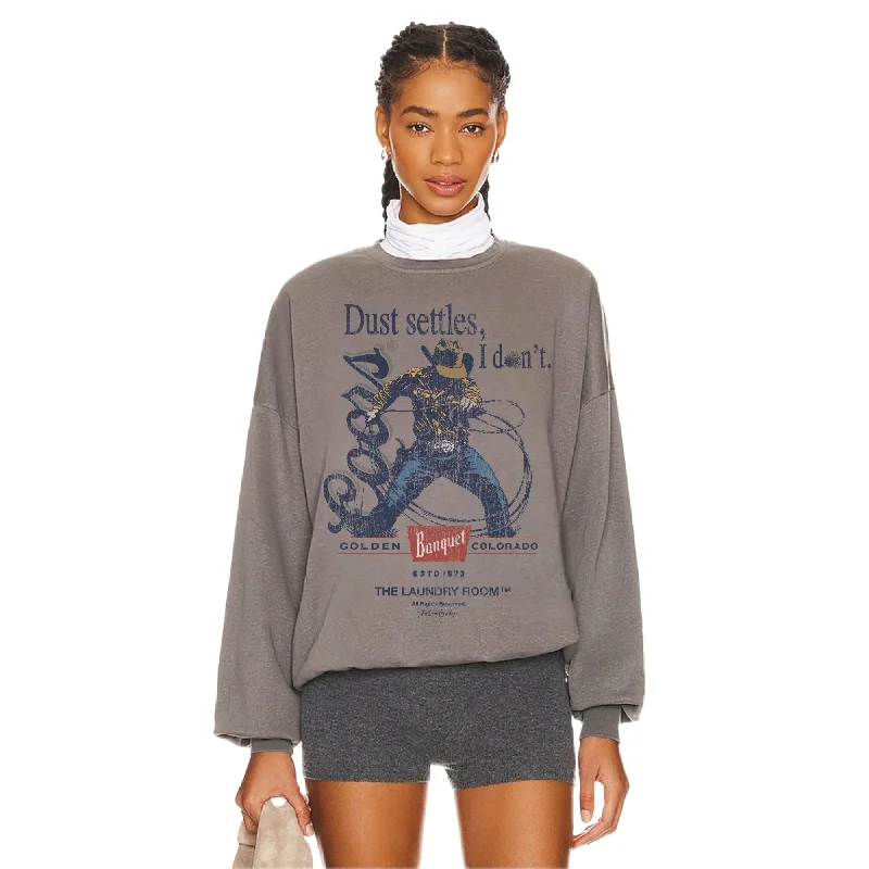 Oversized pullover sweater trend -Dust Settles I Don'T - Jump Jumper - Gravity Grey