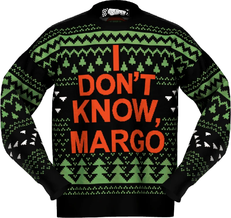 Pullover sweater with short hem -I Don't Know Margo Christmas Vacation Knitted Sweater