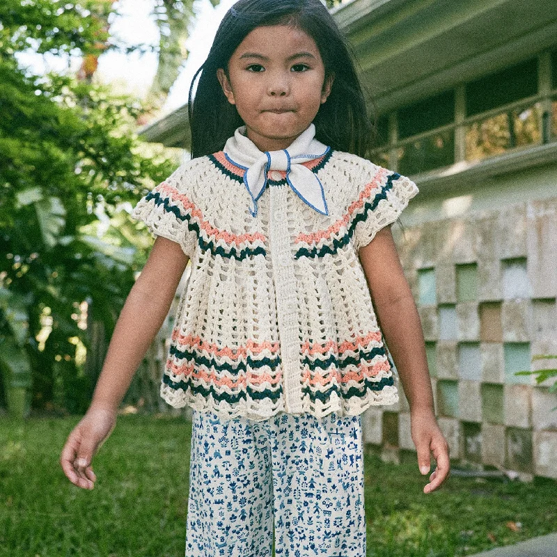 Cardigan for chilly beaches -Baby & Kids Pima Cotton Wellfleet Swing Cardigan - Marzipan