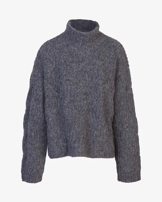 Pullover sweater with side cuffs -Opaline Sweater