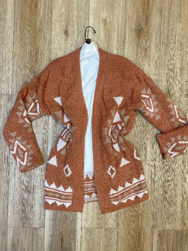 Cardigan with toggle buttons -Printed Cardigan