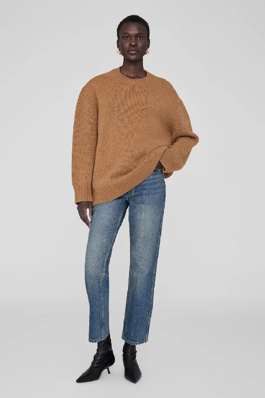 Pullover sweater for cozy weekends -Rosie Sweater - Camel