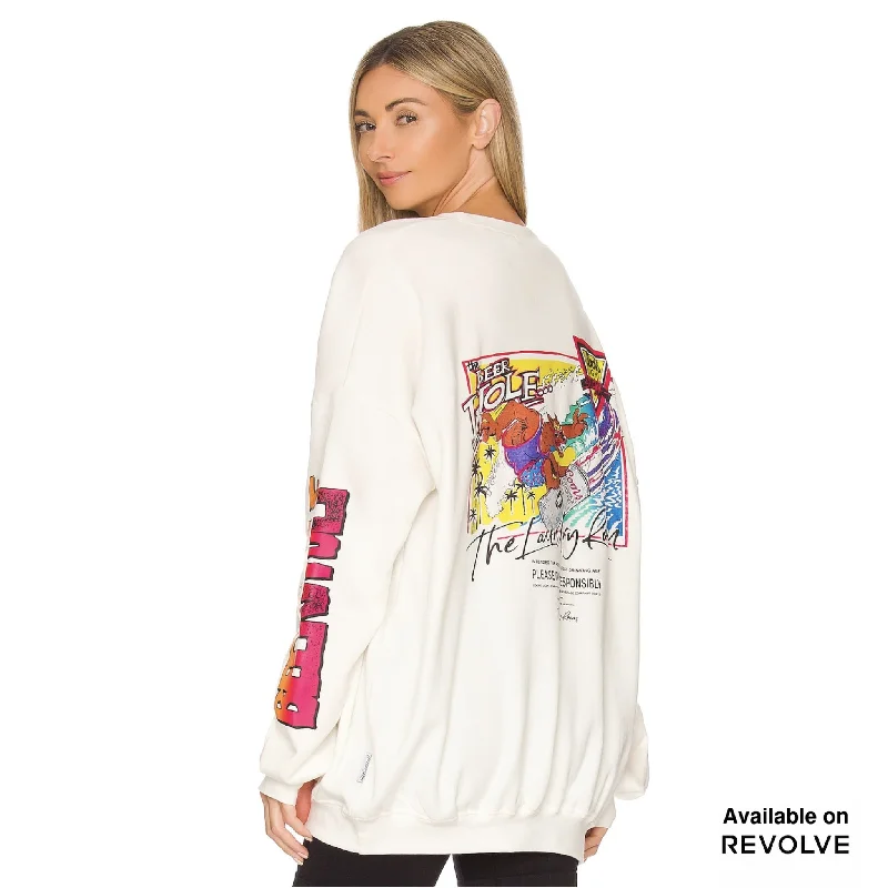 Pullover sweater for morning trips -Beerabunga - Jump Jumper - White