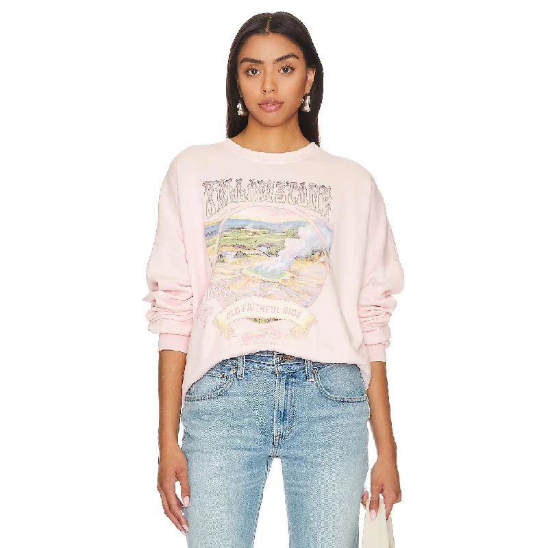 Pullover sweater for cozy walks -Yellowstone Ride - Jump Jumper - Blush Pink