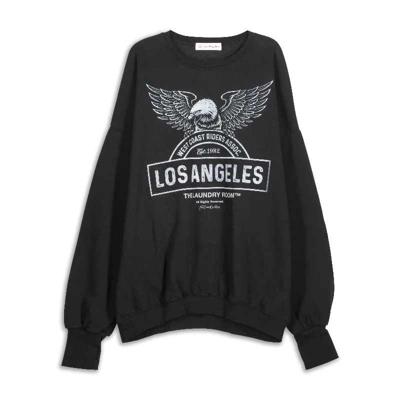 Pullover sweater with short hem -West Coast Riders - Jump Jumper - Black