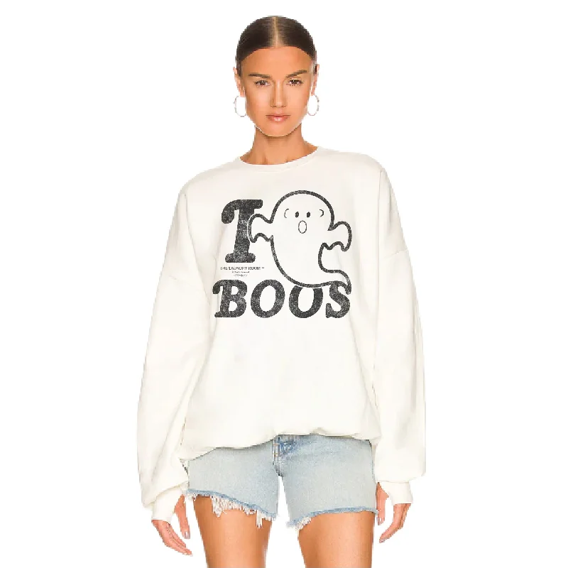 Pullover sweater with wide hem -I Boos - Jump Jumper - White