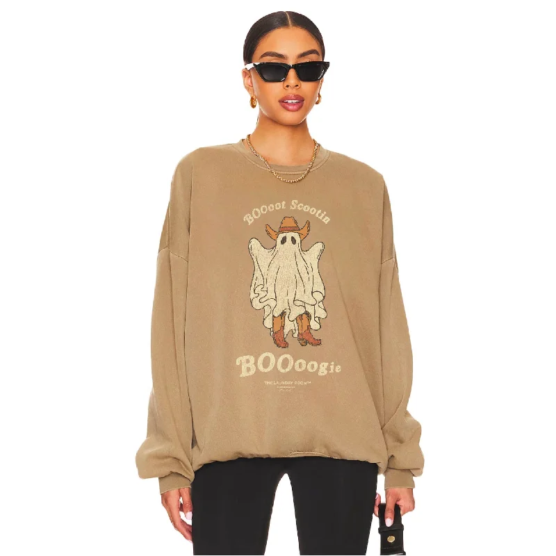 Pullover sweater for family trips -Boooot Scootin Boooogie - Jump Jumper - Camel Gold