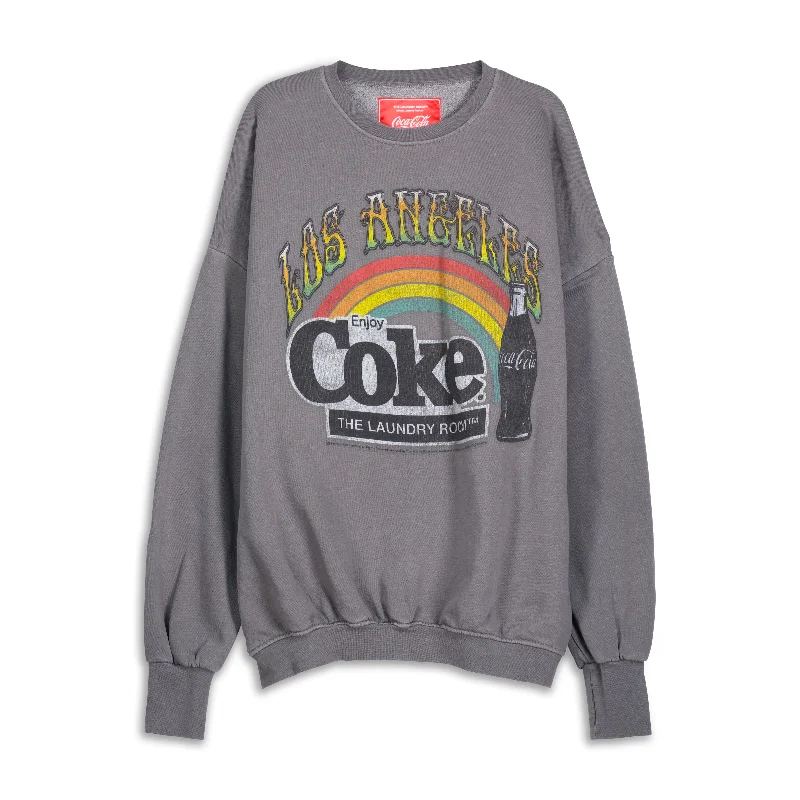 Pullover sweater with back tie -LA Coke - Jump Jumper - Gravity Grey