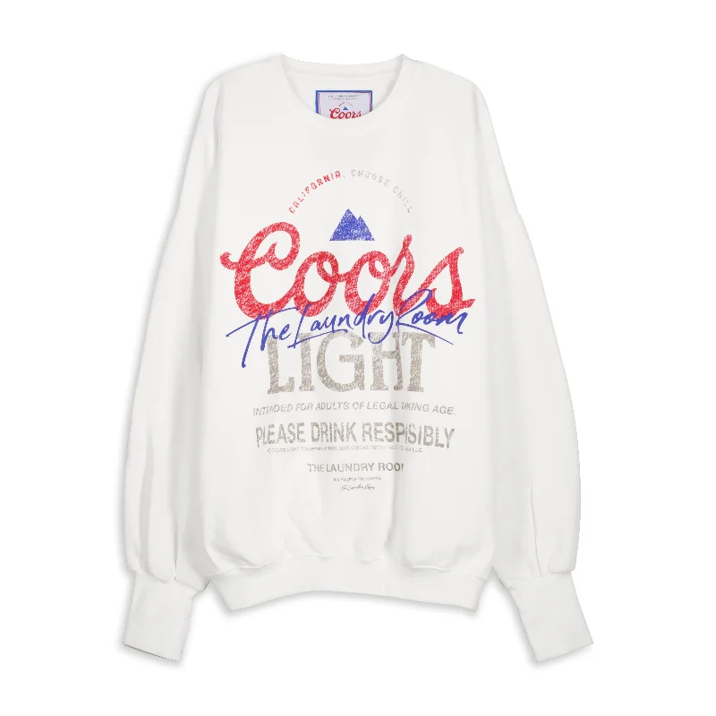 Pullover sweater for outdoor events -California Cl Collab - Jump Jumper - White