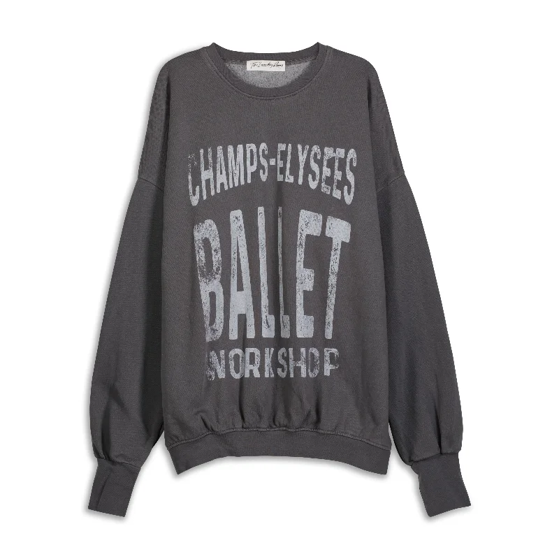 Pullover sweater with thin hem -Champs Elysees Ballet - Jump Jumper - Gravity Grey