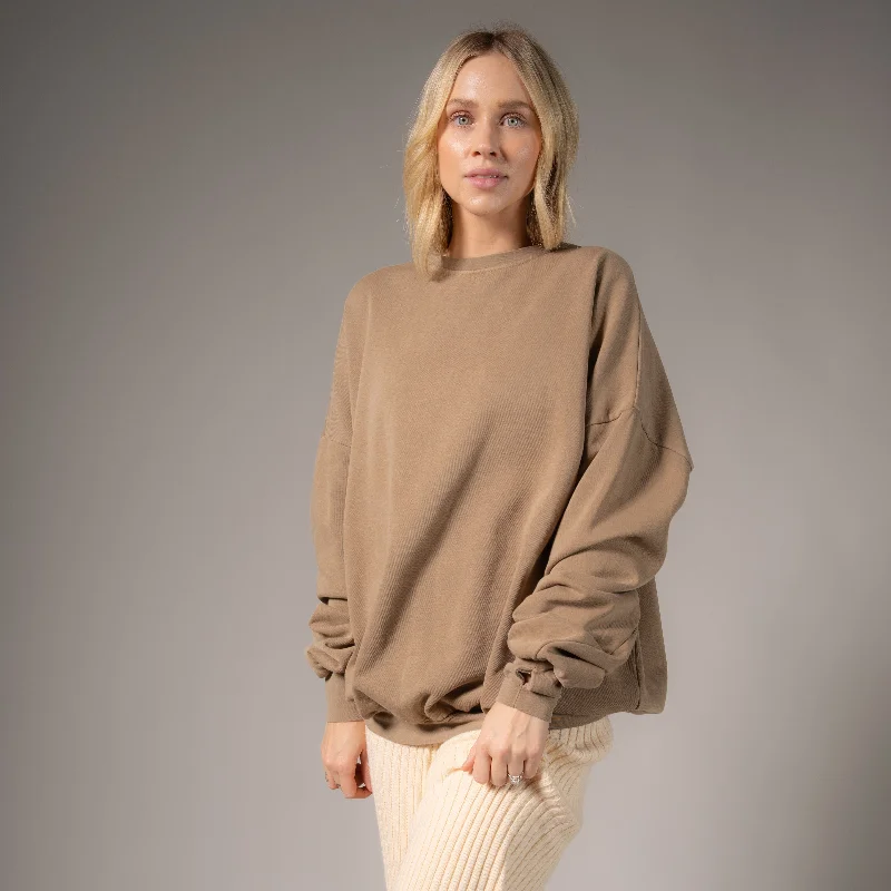 Pullover sweater for winter trips -Essentials - Jump Jumper - Camel Gold