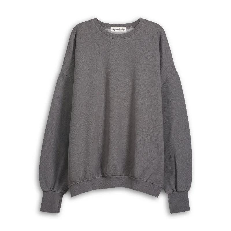 Pullover sweater with side cuffs -Essentials - Jump Jumper - Gravity Grey