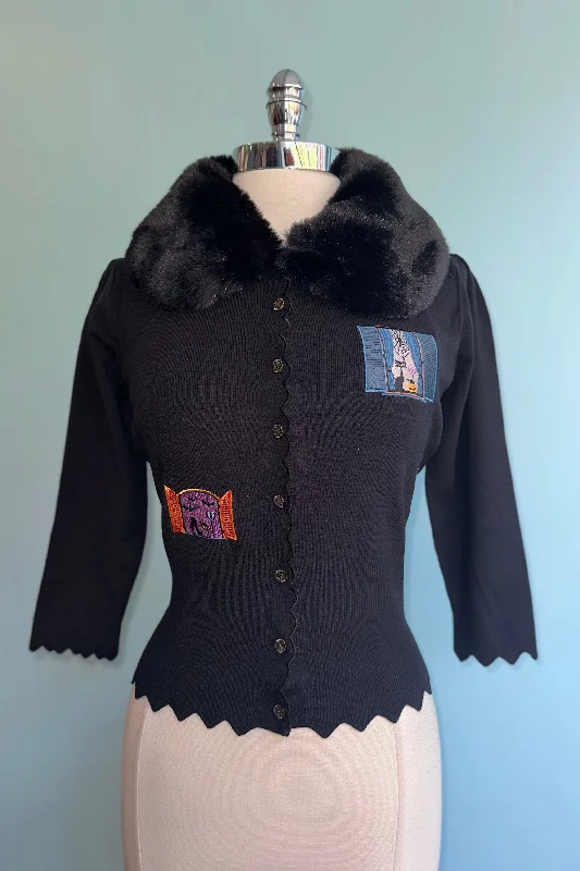 Cardigan with cable pattern -Window Cat Cardigan by Banned