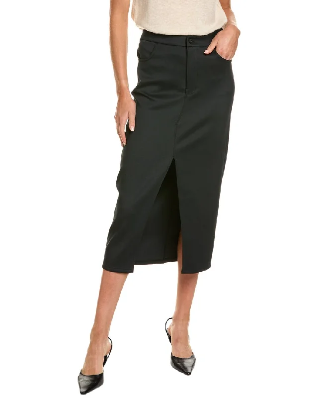 Ruffled skirts feminine touch -HUDSON Jeans Ponte Midi Skirt