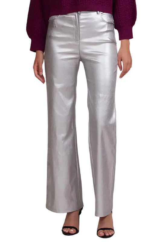 Camouflage dress pants cool -Adler Pants In Silver